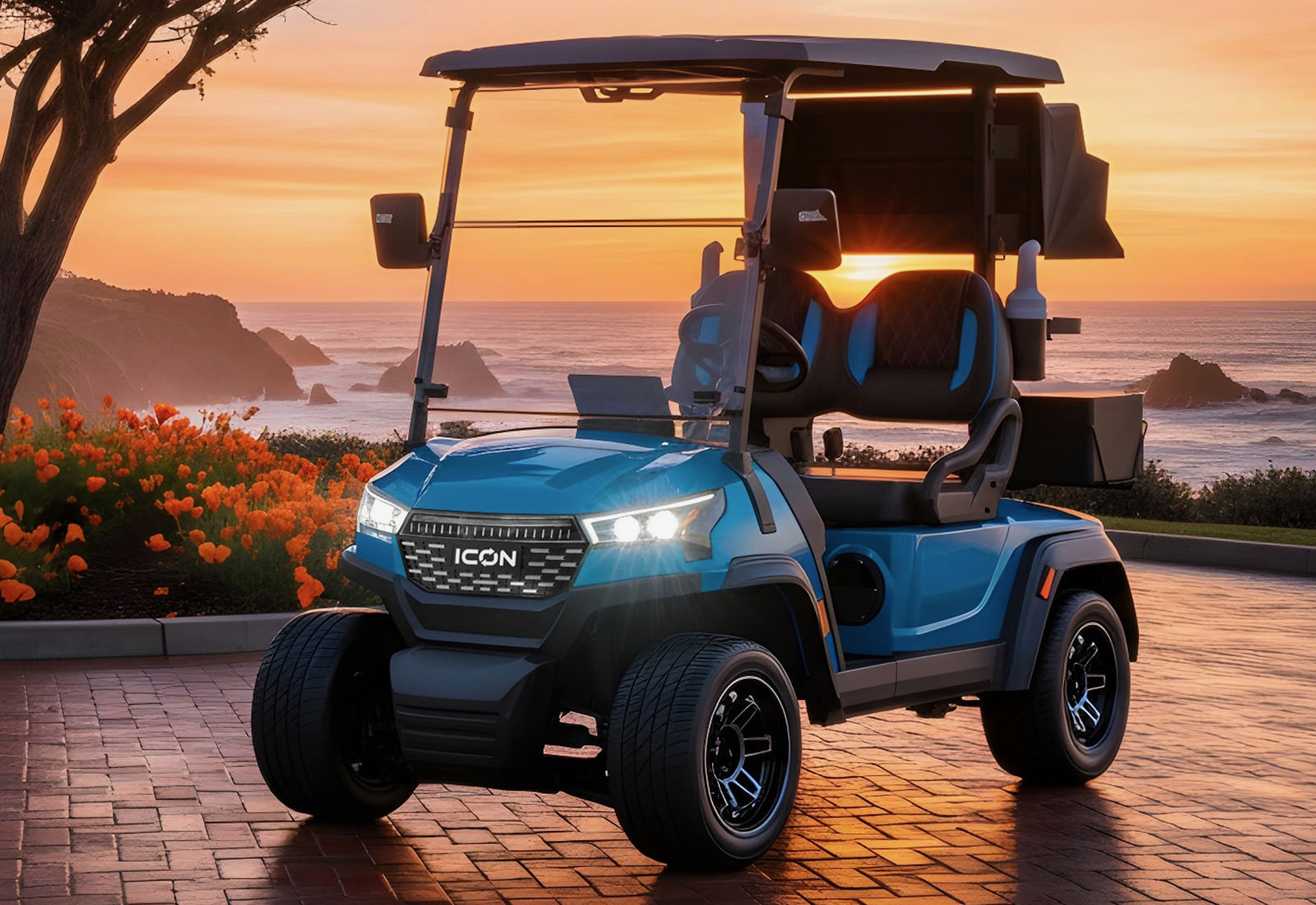 ICON i20X four-seat LSV golf cart at ICON Golf Carts of Tampa Bay