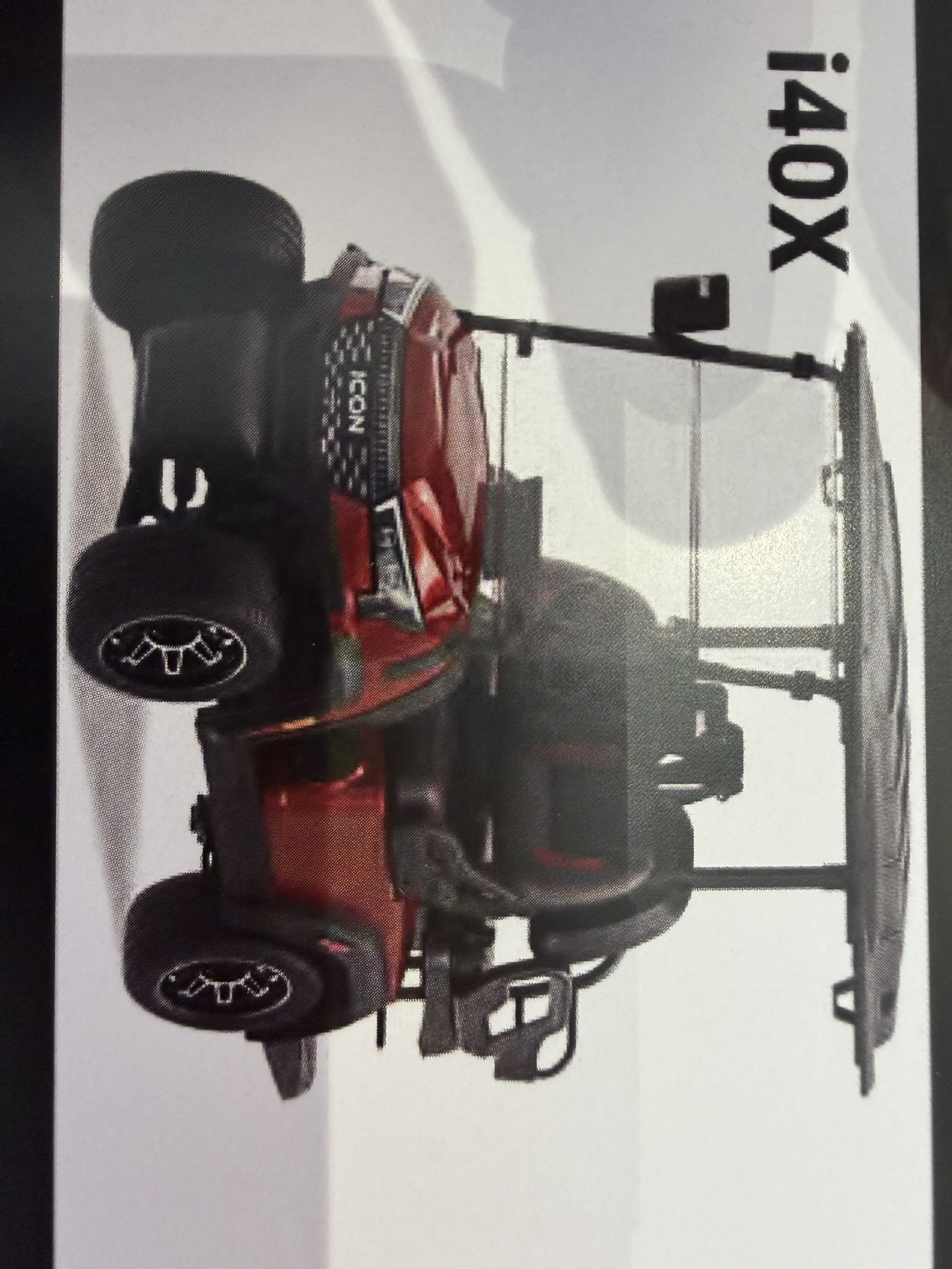 Lifted ICON i40X four-passenger LSV golf cart