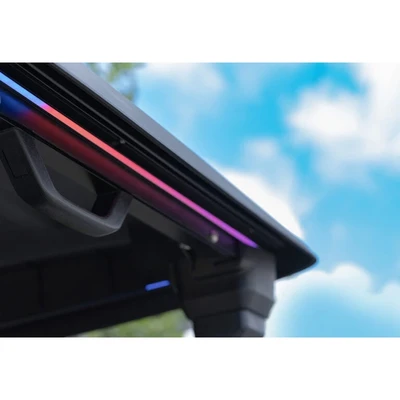 LED roof lighting on Epic E40FX – luxury ICON golf cart visibility for evening drives in Tampa