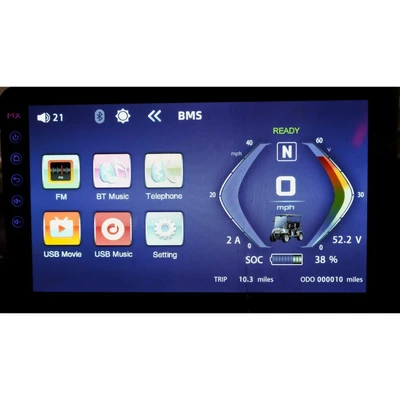 Epic E40FX 10.1-inch digital touchscreen dash – multifunction display for speed, battery, music, and trip data