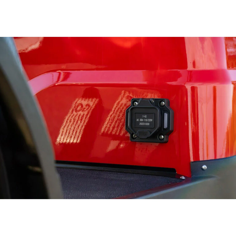 48V charging port on ICON i40L – lithium battery charge port with cap