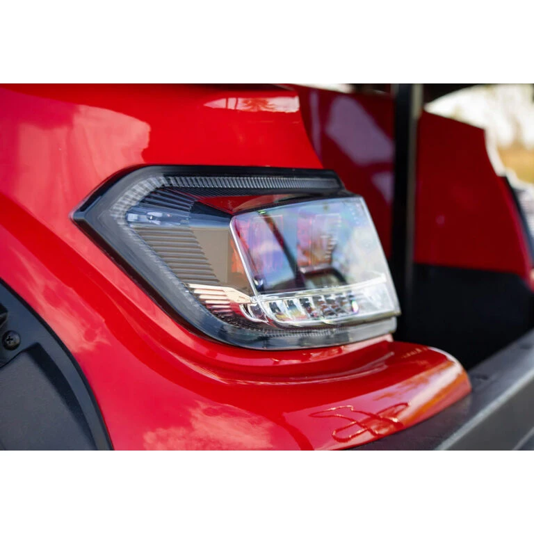 ICON i40L LED tail light detail – street-legal lighting with red lens