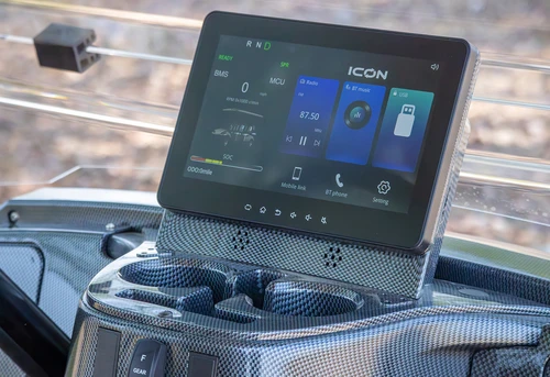 ICON i60 digital dash with 10.1-inch touchscreen display - Bluetooth, diagnostics, and multimedia functions