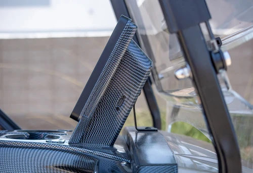 Close-up of ICON i60 onboard ECO battery charger system