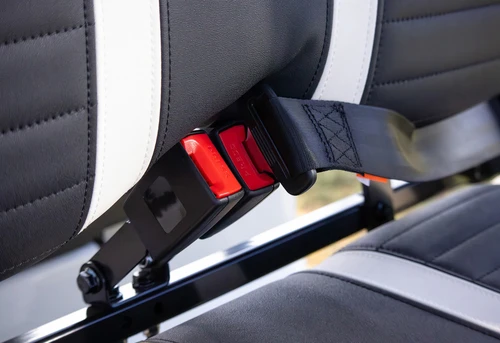 ICON i60L keys hanging from carbon fiber dash with RFID key fob system